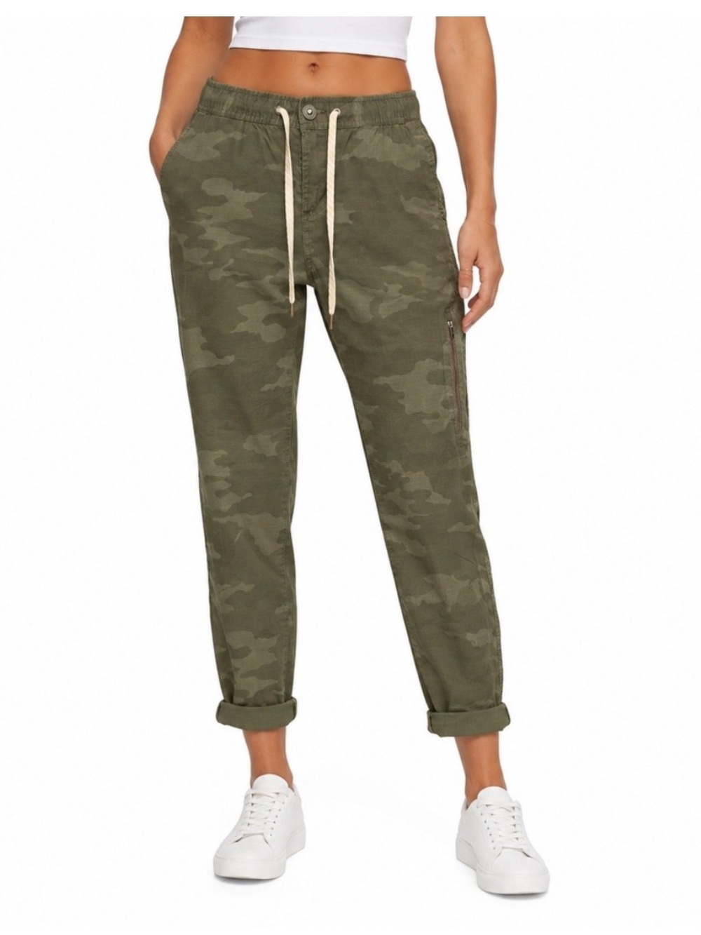 Vuori Camo Ripstop Pants hiking outdoor camping drawstring size M